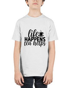 life happens tea helps 1309# - tea - Youth Tee Unisex