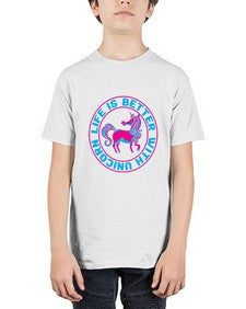 life is better with unicorn 251# - unicorn - Youth Tee Unisex