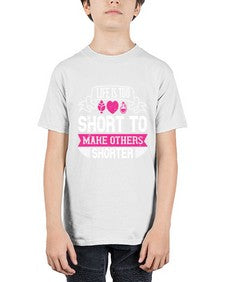 life is too short to make others shorter 317# - vegan - Youth Tee Unisex