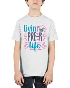 livin that pre k life 498# - prek headstart - Youth Tee Unisex
