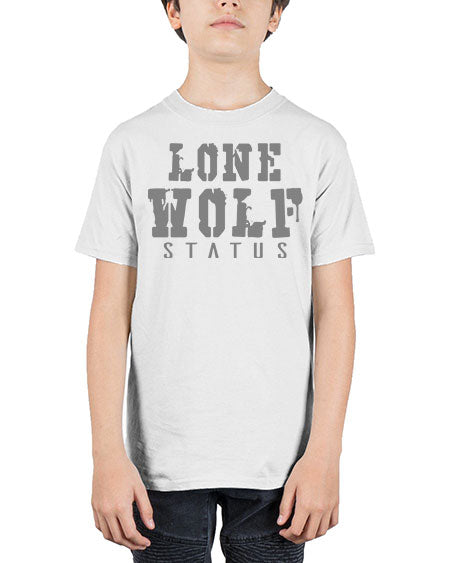 lone wolf status - wolf - Youth Tee Unisex