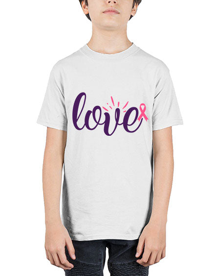 love Style 7# - breast cancer - Youth Tee Unisex