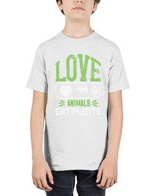 love animals eat plants 321# - vegan - Youth Tee Unisex