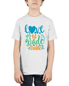 love my first grade tribe 519# - first grade - Youth Tee Unisex