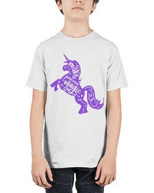 make your own magic colored 283# - unicorn - Youth Tee Unisex