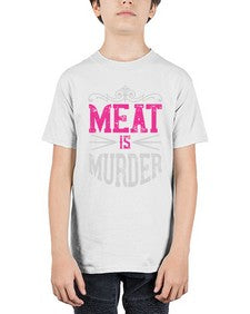 meat is murder 334# - vegan - Youth Tee Unisex