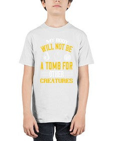 my body will not be a tomb 348# - vegan - Youth Tee Unisex