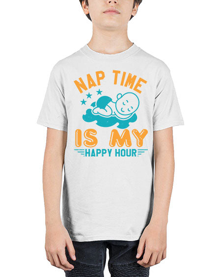 nap time is my happy hour Style 160# - baby shower - Youth Tee Unisex