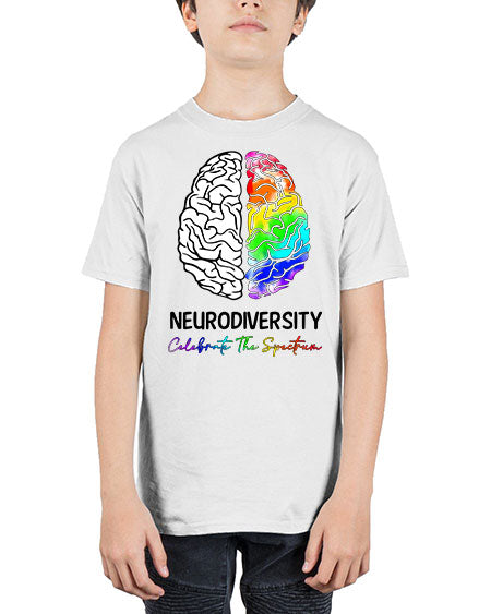 neurodiversity celebrate the specturm - autism - Youth Tee Unisex