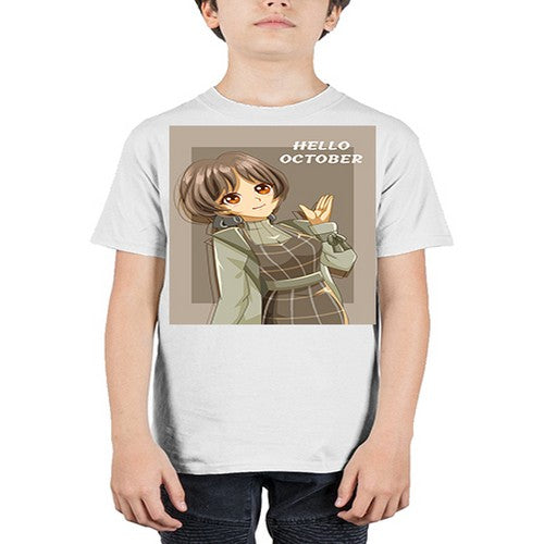 of beautiful girl in hello october 133# - anime - Youth Tee Unisex