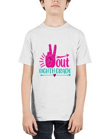 out eight grade 606# - eighth grade - Youth Tee Unisex