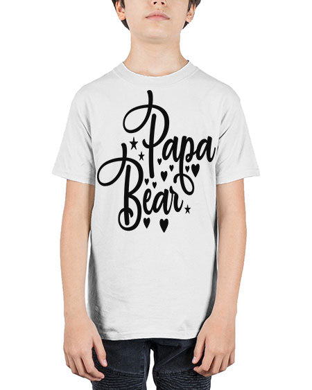 papa bear 219# - bears - animals - Youth Tee Unisex