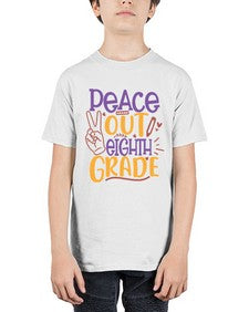 peace out eighth grade 616# - eighth grade - Youth Tee Unisex