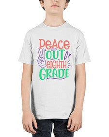 peace out eighth gradee 617# - eighth grade - Youth Tee Unisex