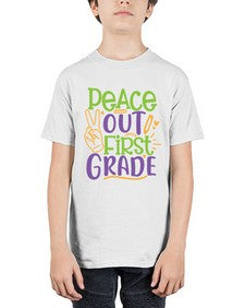 peace out first grade 624# - first grade - Youth Tee Unisex