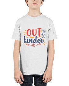 peace out kinder 631# - kindergarten - Youth Tee Unisex