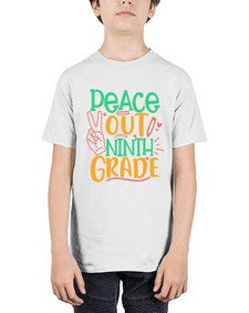peace out nineth grade 637# - nineth grade - Youth Tee Unisex