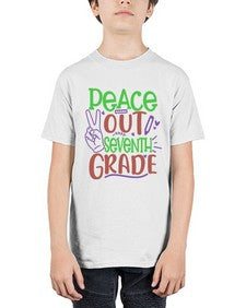 peace out seventh grade 644# - seventh grade - Youth Tee Unisex