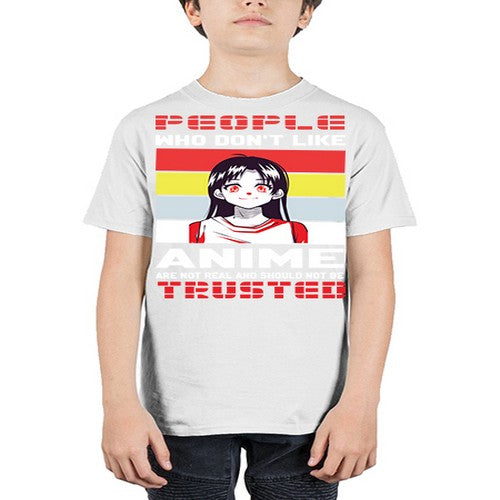people who dont like anime are not to be trusted273# - anime - Youth Tee Unisex