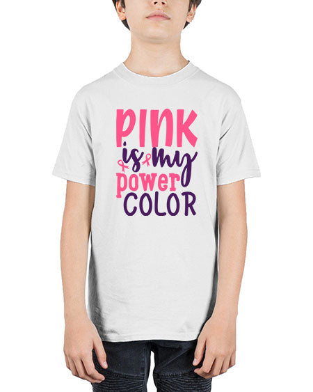 pink is my power color Style 5# - breast cancer - Youth Tee Unisex