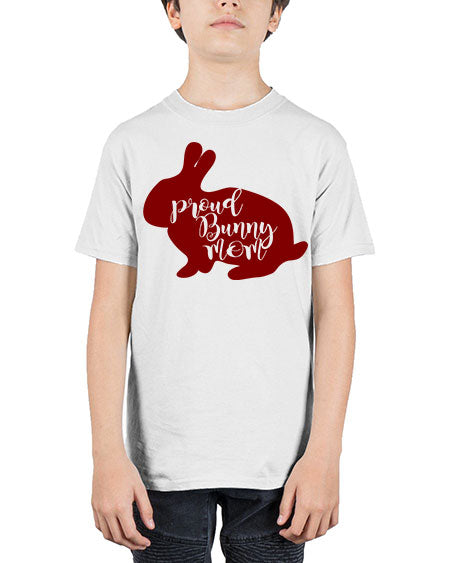 proud bunny mom - rabbit - Youth Tee Unisex