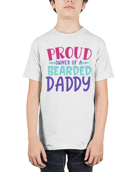 proud owner of a bearded daddy Style 197# - baby - Youth Tee Unisex