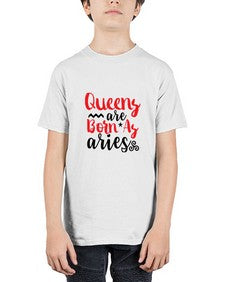 queens Are Born As Aries 384# - aries - Youth Tee Unisex