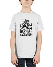 queens are born as Aquarius 388# - aquarius - Youth Tee Unisex