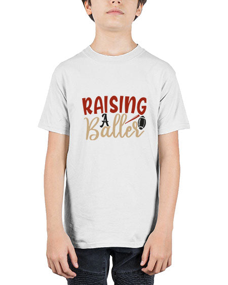 raising a baller 2278# - softball - Youth Tee Unisex