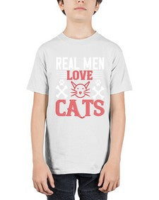 real man love cats Style 113# - cats - Youth Tee Unisex