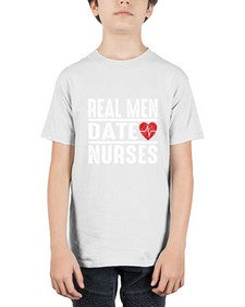 real men date nurses 1348# - nurse - Youth Tee Unisex