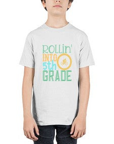 rollin into fifth grade 775# - fifth grade - Youth Tee Unisex