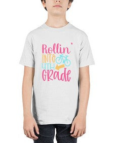 rollin into fourth grade 778# - fourth grade - Youth Tee Unisex