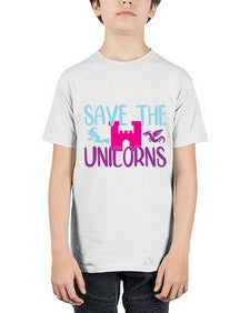 save the unicorns 390# - unicorn - Youth Tee Unisex