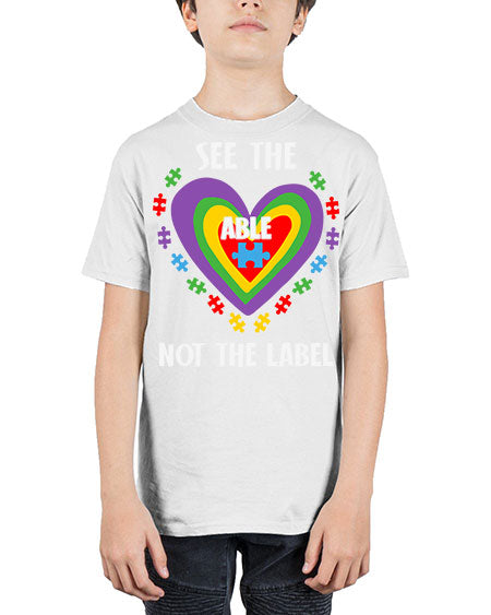see the able not the 115# - autism - Youth Tee Unisex