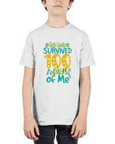 sisth grade survived one hundred days of me 872# - one hundred days - Youth Tee Unisex