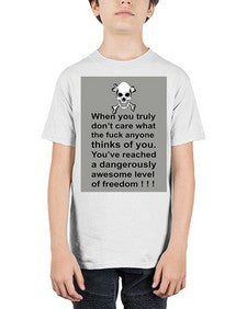 skull 1047# - skull and bones - Youth Tee Unisex