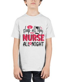 sleep all day nurse all night Style 1396# - nurse - Youth Tee Unisex