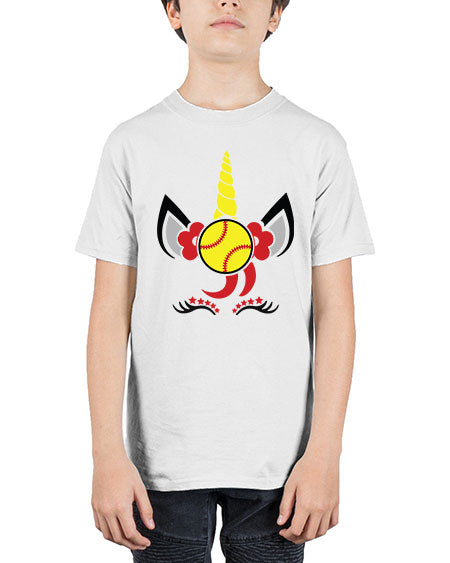 softball unicorn 401# - softball - Youth Tee Unisex