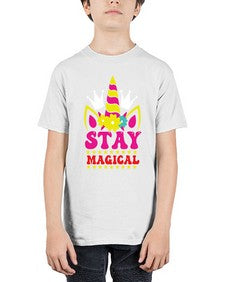 stay magical 425# - unicorn - Youth Tee Unisex