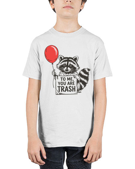 stay trashy with texture 65# - raccoon - Youth Tee Unisex