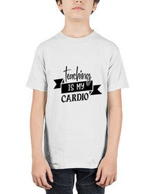 teaching is my cardio Style 400# - teacher - Youth Tee Unisex