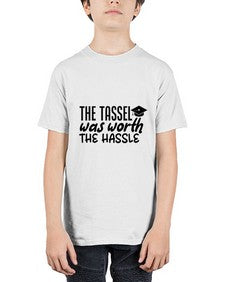 the tassel was worth the hassle 943# - graduation - Youth Tee Unisex