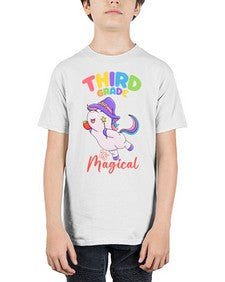 third Grade is Magical Unicorn 962# - third grade - Youth Tee Unisex