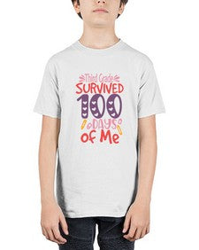 thirdgrade survived one hundred days of me 980# - third grade - Youth Tee Unisex