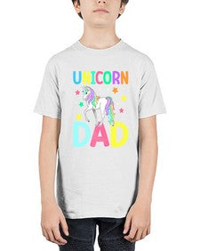 unicorn dad 454# - unicorn - Youth Tee Unisex