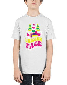 unicorn face 459# - unicorn - Youth Tee Unisex