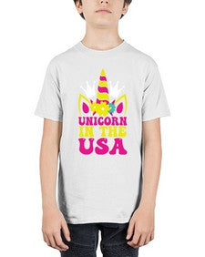 unicorn in the usa 463# - unicorn - Youth Tee Unisex