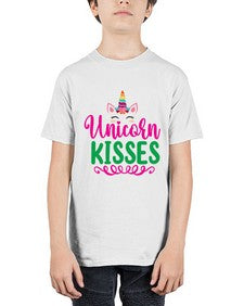 unicorn kisses 468# - unicorn - Youth Tee Unisex