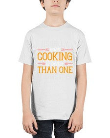 usually ones cooking is better than one thinks it is 451# - cooking - Youth Tee Unisex